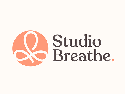 Studio Breathe | Yoga & Wellness Studio Logo and Identity asana breathe chakra doodle earthy fitness graphic design gym identity india logo logomark meditation minimal monoline natural organic yoga yoga studio zen