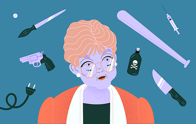 Jessica Fletcher 80s angela lansbury character illustration jessica fletcher murder she wrote portrait