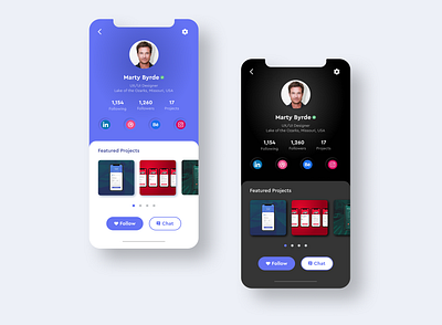 Day 6 - Daily UI Challenge - Profile Screen dailyui design figma sketch ui ux