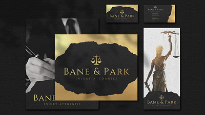 Bane & Park Print Collateral branding cetti design graphic design logo minimal web design webdesign