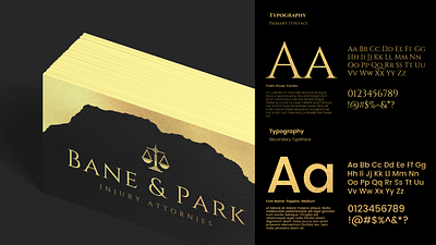 Bane & Park Typography branding cetti design graphic design logo minimal web design webdesign