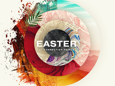 Easter at Connection Pointe - Concept adobe photoshop church church design church marketing circle design circle logo circular concept art concept design graphicdesign photoshop texture typography