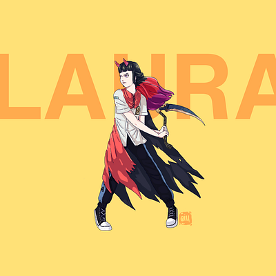 #FANART - LAURA ( Original Character Own by Ixora Latif) fanart fighter illustraion illustration laura pose warrior woman fighter woman warrior