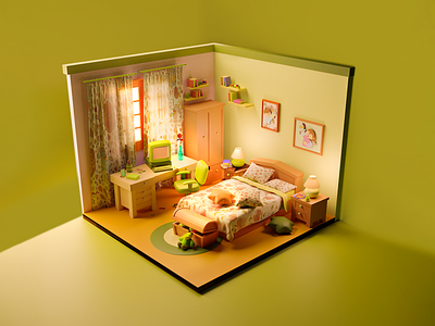 3D Bedroom designs, themes, templates and downloadable graphic ...