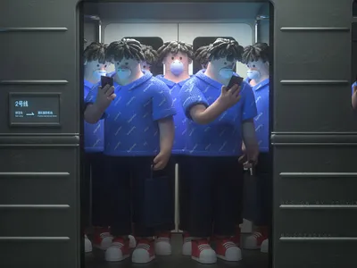 Subway c4d design illustration