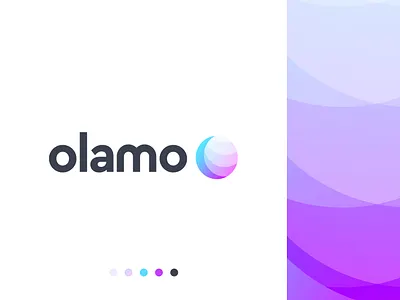 olamo logo design abstract brand identity branding business company global gradient letter logo mark letter o lettering logo design logo designer logo mark modern o letter technology typography logo