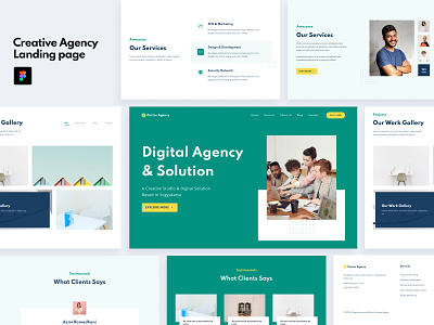 Creative Agency Landing Page agency business creative dailyui design figma landing page ui ui ux uiux ux web web design