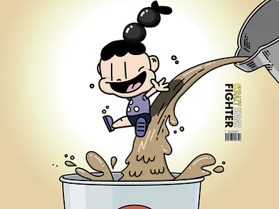 Milk tea boy boy cafe character couple dessert food illustration milk milktea tea