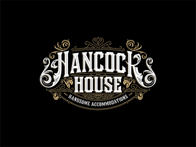 Hancock House art art deco branding classic design illustration illustrator signage typography vector vintage design