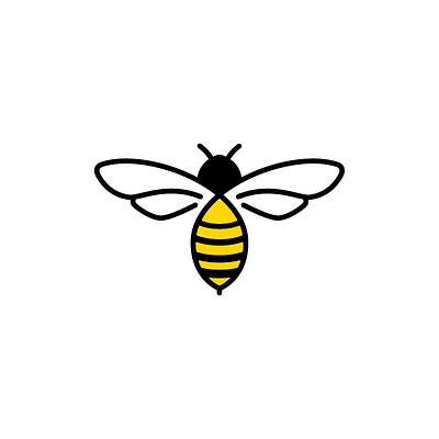 Bee bee bee logo black and yellow branding design honey honeybee icon illustration logodesign vector