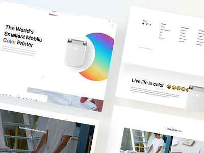 Printcube 2020 concepts czech design minimalism modern print product design single product website startup strtup website ui uiux webdesign website