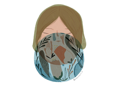 Bubble girl bubble girl bubble girl girl illustration illustration art illustrator