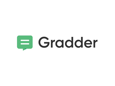 Gradder Logo Design & Animation animation blue brand identity branding college education gilroy green icon logo message messenger minimal school typography vindar white