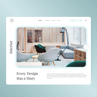 Interior design and furniture shopping website branding design e commerce ecommerce furniture interior shopify shopping sketch ui ux web website