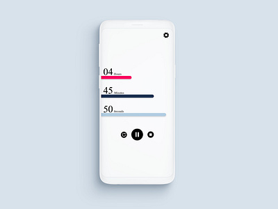 Countdown Timer app design colors countdowntimer dailyui mobile ui typography uidesign uiux