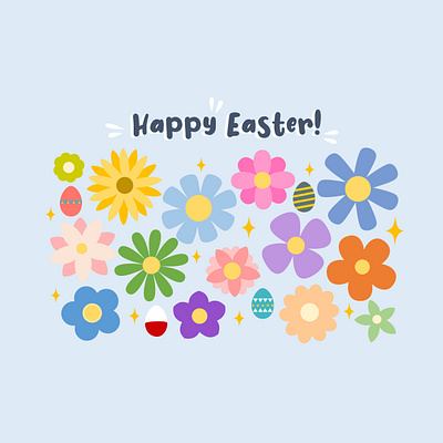 Easter artph easter easter egg easter sunday flowers graphic design graphics icon illustration microsoft powerpoint