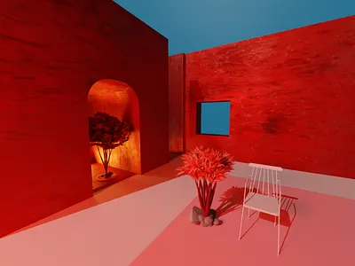 Summer place 3d 3d artist abstract abstract design artwork blender blender3dart blendercycles design illustration summer