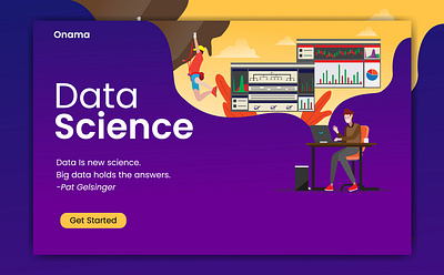 Data strategy and analysis. men work with data on laptops analysis background business computer concept data design digital finance flat graphic illustration internet management report science strategy technology vector web