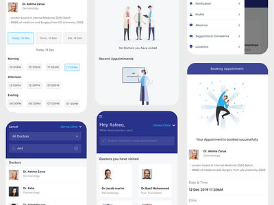 Derma - Doctor appointment booking App andriod app derma dermatology doctor ios
