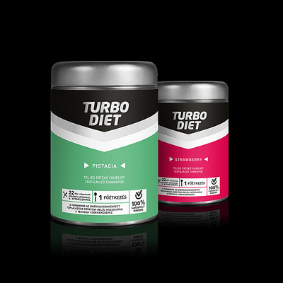 "Turbo Diet" Protein powder packaging design csomagolasdesign csomagolastervezes dietary supplement packagingdesign proteinpackaging weightloss