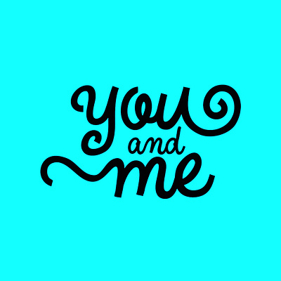 "You and Me" logodesign letterlogo logo logodesign typography