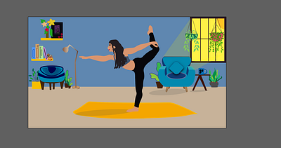 yoga_illustration design illustration illustrator images imagination ui design uidesign uiux vector web