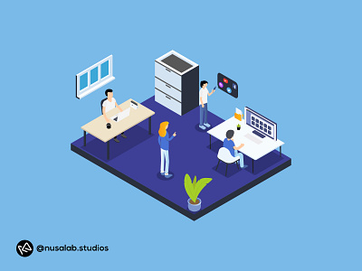 Work from home design draw drawing flat illustration isometric vector