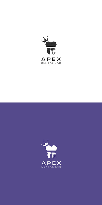 APEX Dental Lab dental cap dental clinic logo dental crown dental lab dental logo dental practice illustrator cc tooth