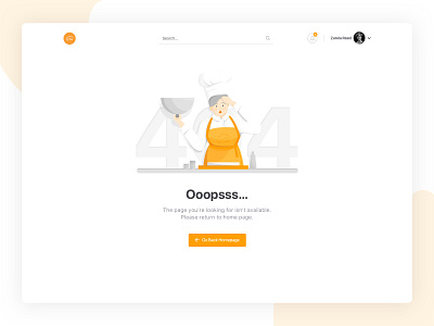 Illustrations for a Digital Gastronomy Platform 2020 2020 trends 404 page design food illustration gastronomy illustration illustration art minimal ui ux