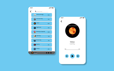 Music App app design developer development illustration mobile app mobile app design mobile design mobile ui ui uidesign uidesigner ux uxdesign uxdesigner