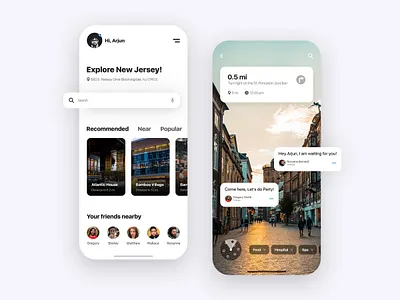 Augmented Reality (AR) Tour - Mobile App Concept app augmented augmented reality augmentedreality creative design designer mobile app mobile ui screen ui ui kits uiux virtual reality virtualreality