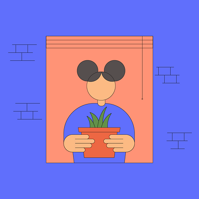 Stay Home home madrid minimalistic plants quarantine stayhome