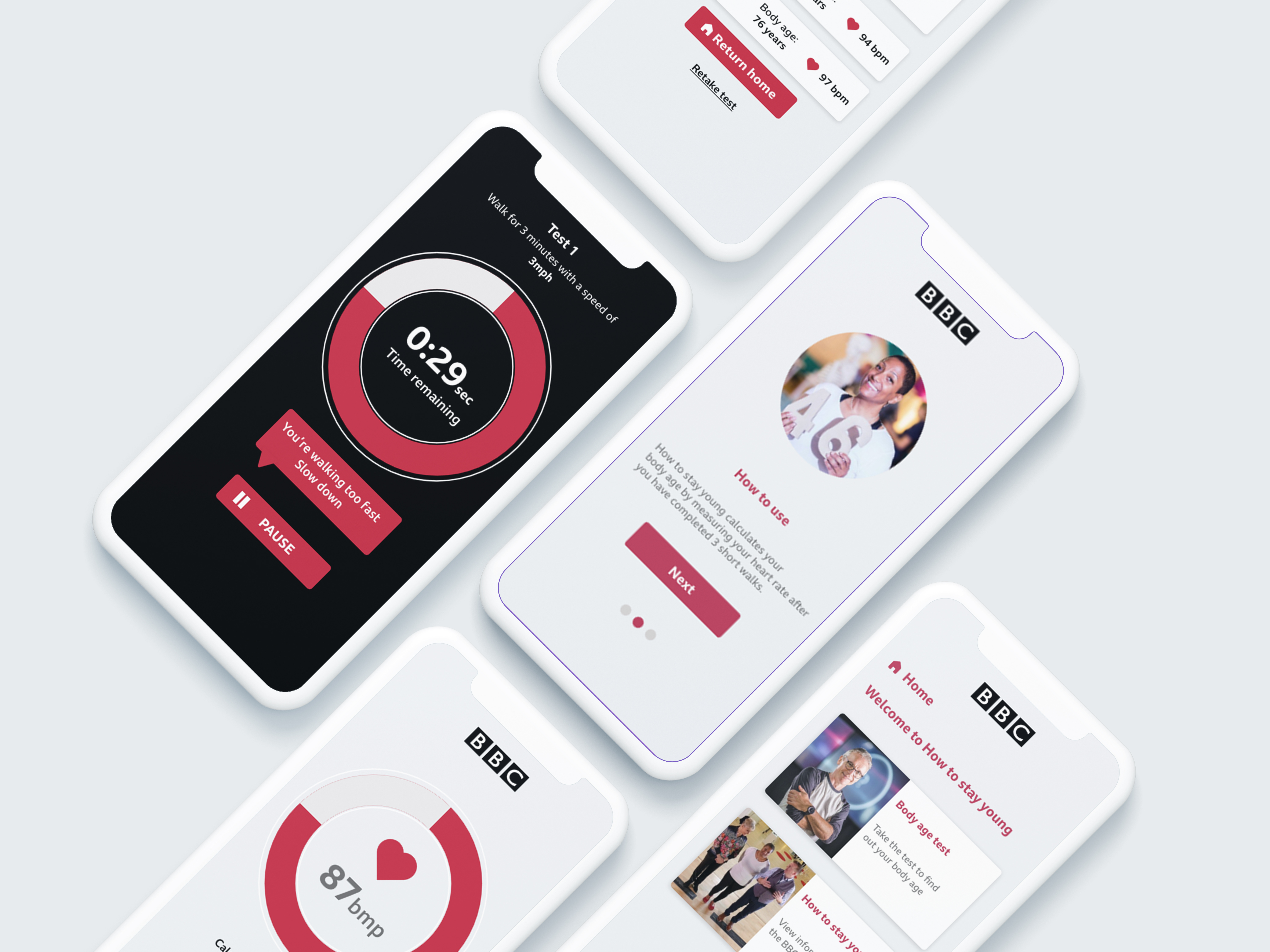 Example of BBC Body age test