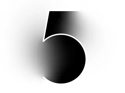 5 - Five 36 days of type 36days 36daysoftype custom type five flat graphic design illustration lettering opart sergi delgado shadow typography