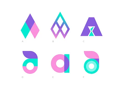 A exploration a exploration a letter a letter logo a logo abstract logo branding gradient logo letterforms lettermark logo logo collection monogram