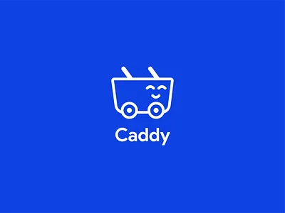 Caddy app blue branding clean concept design flat graphic graphic design icon illustration illustrator logo vector