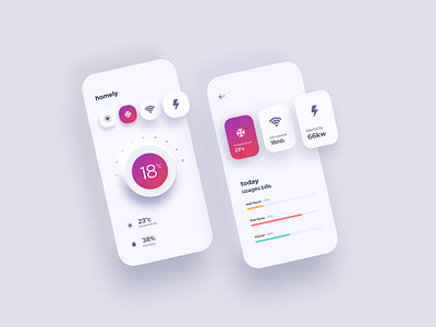 Lights controller 💡 app chat clean color controller dashboard design interface minimal minimalism minimalist mobile mobiledesign navigation social ui uidesign userinterface userinterfaces web