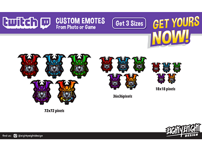 Custom Twitch Sub Badges for Samurats discord emoji emoticon mixer mixeroverlay mixerstreamer panel sticker stickers stream panel streamingsetup subbadges twichemote twitch twitchbadge twitchemote twitchoverlay twitchstreamer twitchsubbadges