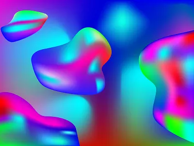 blobs 3d abstarct colors design graphic illustrator meshtool stayhome