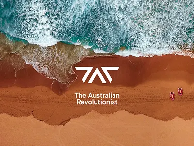 The Australian Revolutionist australia brand design internet logo logo design logotype minimal modern music podcast revolution system triangle typography