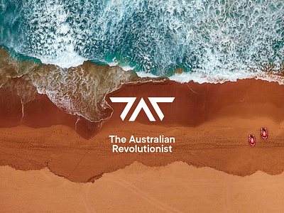 The Australian Revolutionist australia brand design internet logo logo design logotype minimal modern music podcast revolution system triangle typography