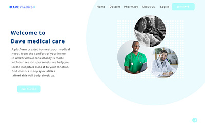 HEADER branding design medical ui web