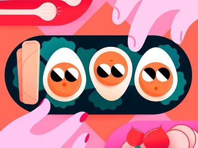 Happy Easter! 2d affinitydesigner art colorful design flat illustration minimal pastels vector