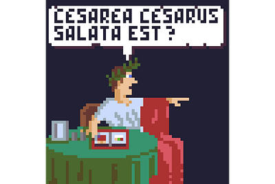 8. Cesar Salad food pixel pixelart salad