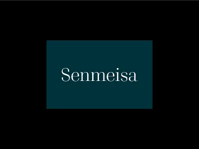 Senmeisa - Resin jewellery brand logo brand brand identity branding custom typography design jewellery logo serif serif font typography