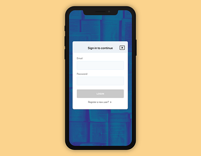 Daily UI 16 - Overlay app app design app ui dailyui design ios login mobile overlay popup sign up ui
