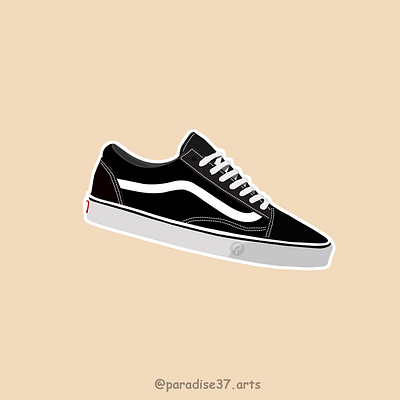 009VANSSNEAKERSOLDSKOOL branding design flat icon illustration illustrator minimal shoe design shoes shoes vector vector vectorart