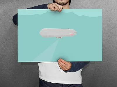 Howitzep airship blimp design heritage illustration watching zeplin zeppelin