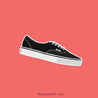 008VANSSNEAKERSAUTHENTHIC branding design flat icon illustration illustrator shoe design shoes vector vector vectorart