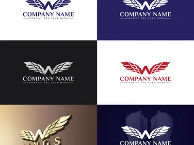 W letter logo Wings logo agency agent branding businesslogo companylogo design letter logo logo logo design vector w letter logo wings logo w letter logo wings logo